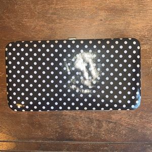 White on Black Polka Dot Snap Clutch *2 for $5*